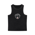 Black GYM WORLD Bitter Baby tank top with small chest logo
